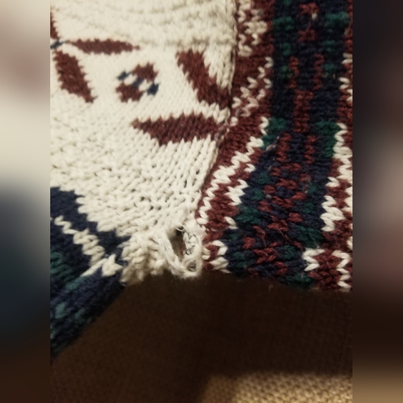 New Yorker Fair isle chunky knit sweater L - Picture 8 of 8